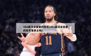 nba最没含金量的冠军(nba最没含金量的冠军是勇士吧)